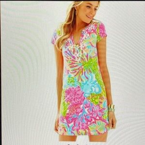 Lilly Pulitzer Pink and Blue Floral Dress